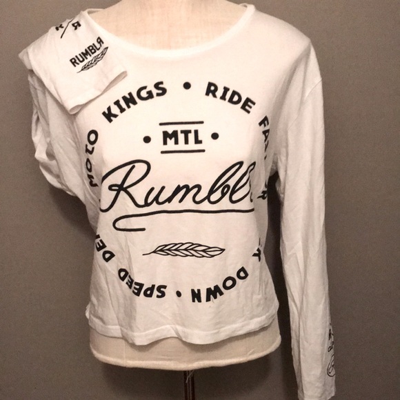 Rumblr cropped long sleeved tee - Picture 1 of 5